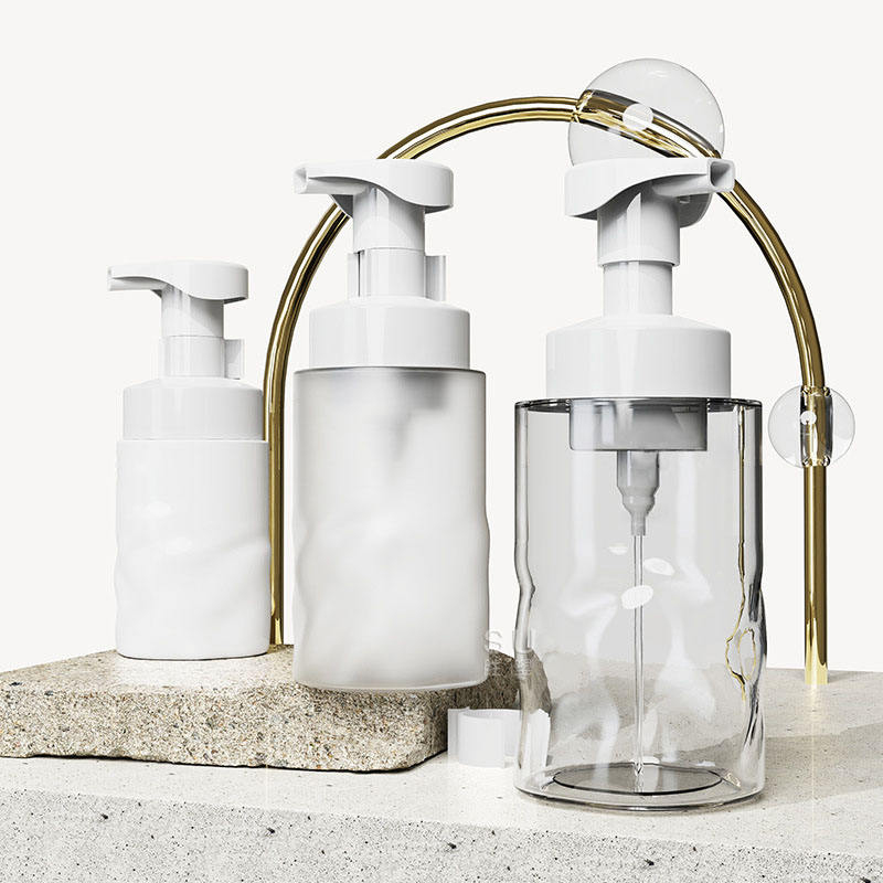 150 ml 250 ml 300 ml 400 ml PET nahá ružová fľaša na penové mydlo na ruky Naplniteľná fľaša s penovou pumpou