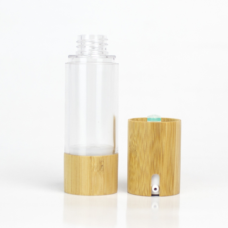 15 ml 30 ml 50 ml Bamboo Lotion Airless Pump Fľaša 1 oz 1,7 oz Emulzia očný krém vákuová kozmetická nádoba 15 ml 30 ml 50 ml Bamboo Lotion Airless Pump Fľaša 1 oz 1,7 oz Emulzia očný krém vákuová kozmetická nádoba