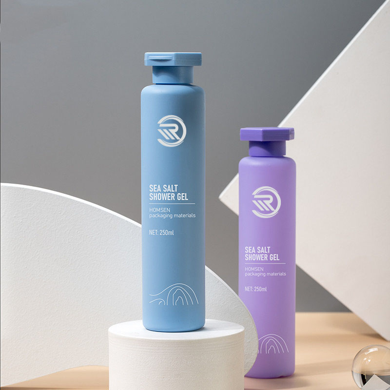 250 ml okrúhla kozmetická nádoba Fľaštička s viečkom na starostlivosť o telo a tvár vlasového tonika