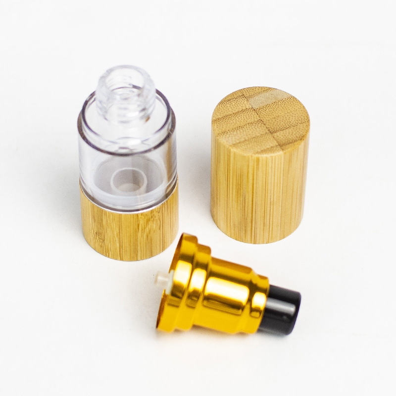 Bambusové kozmetické balenie 15ml 30ml 50ml 80ml 100ml 120ml fľaštička s bezvzduchovou pumpičkou kozmetická plastová fľaštička bez vzduchu Bambusové kozmetické balenie 15ml 30ml 50ml 80ml 100ml 120ml fľaštička s bezvzduchovou pumpičkou kozmetická plastová fľaštička bez vzduchu