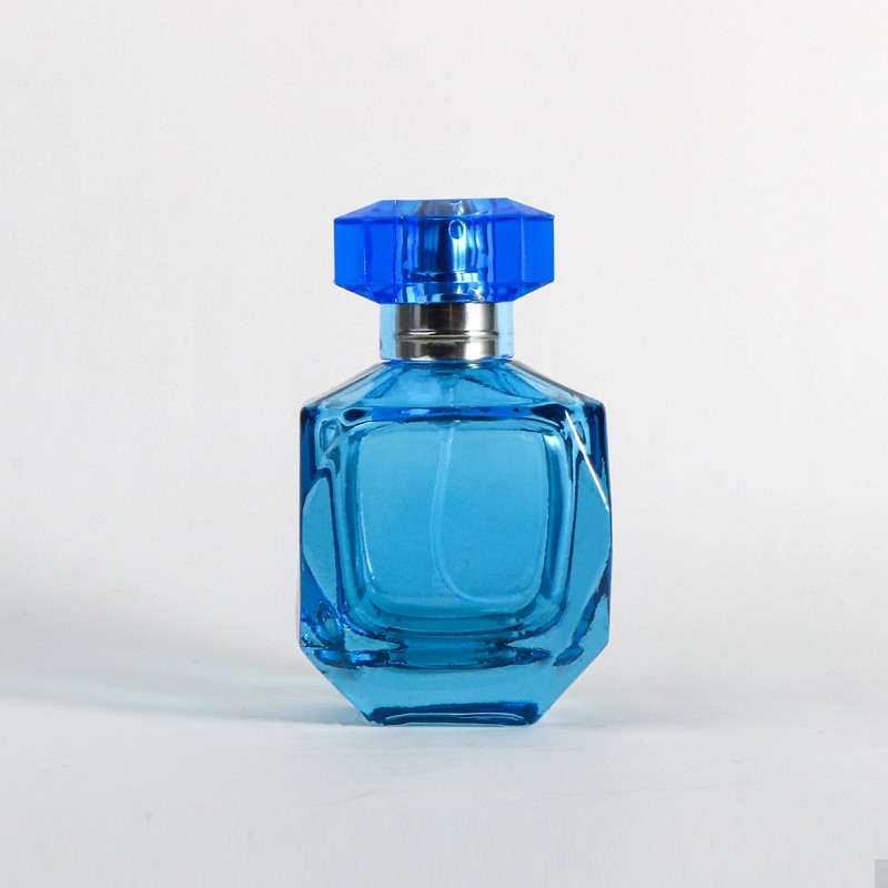 Modré prázdne sklenené fľaše na parfumy Balenie sklenená fľaša Modré prázdne sklenené fľaše na parfumy Balenie sklenená fľaša