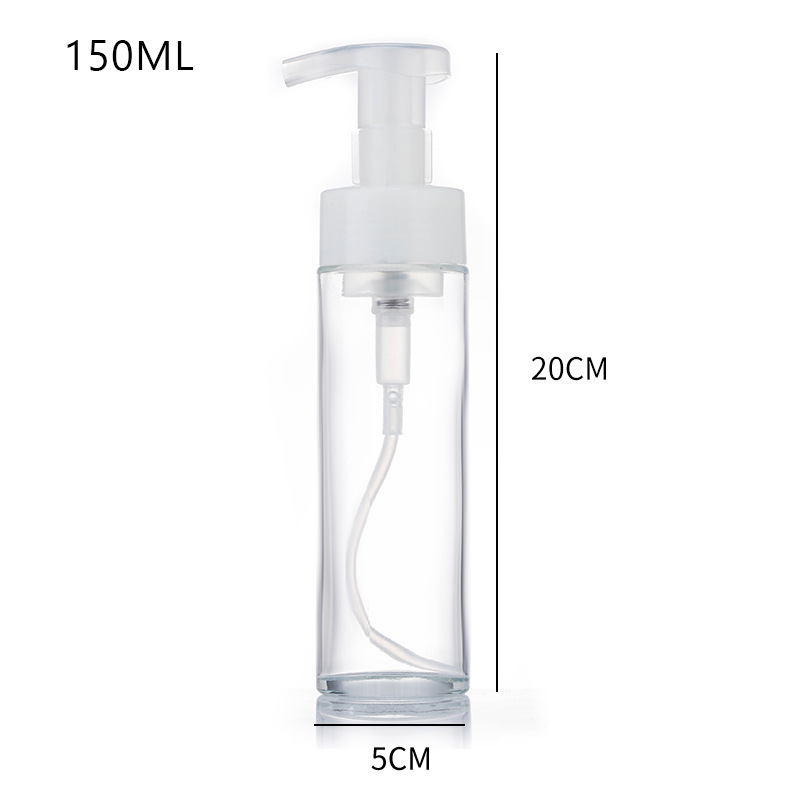 Prázdna sklenená fľaša s penovou pumpou Číra matná fľaša na penové mydlo na ruky Prázdna sklenená fľaša s penovou pumpou Číra matná fľaša na penové mydlo na ruky