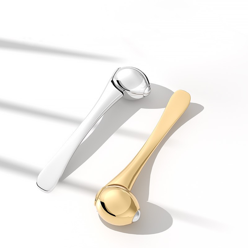 Očný valček na masážnu tyčinku Aplikátor na očný krém Kozmetické špachtle Lyžica na tvár proti vráskam Nástroj na starostlivosť o tvár zo zliatiny zlata Očný valček na masážnu tyčinku Aplikátor na očný krém Kozmetické špachtle Lyžica na tvár proti vráskam Nástroj na starostlivosť o tvár zo zliatiny zlata