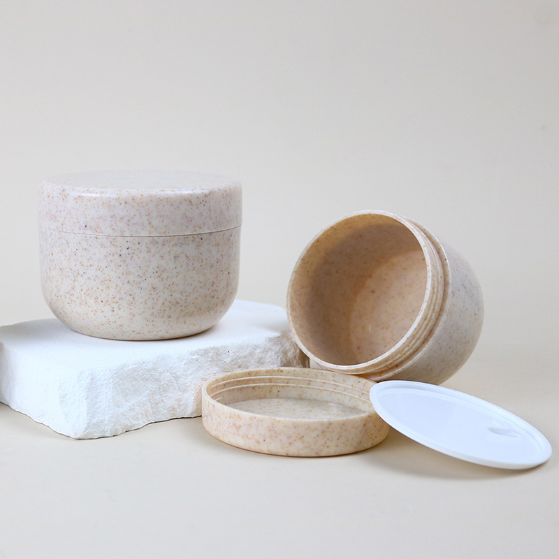 Nádoba z pšeničnej slamy so širokým hrdlom 80 g 120 g 200 g 250 g Fľaša na krém na starostlivosť o pleť Nádoba na kozmetiku na tvár s viečkom Nádoba z pšeničnej slamy so širokým hrdlom 80 g 120 g 200 g 250 g Fľaša na krém na starostlivosť o pleť Nádoba na kozmetiku na tvár s viečkom