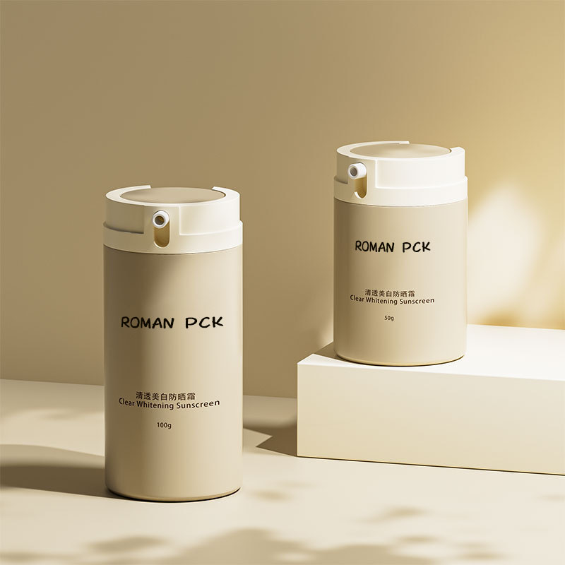 30 ml 50 ml béžová Airless Lotion Pump Fľaštičky na opaľovací krém pre pleťovú sérum na tvár