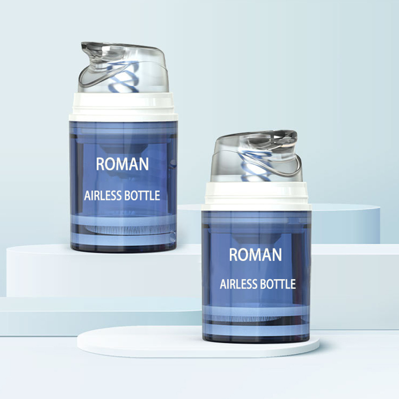 Celá plastová 15ml 1oz fľaštička na bezvzduchové mlieko 30ml 50ml Tpe Spring Mono Balenie Plastová kozmetická fľaštička s priehľadnou pružinou