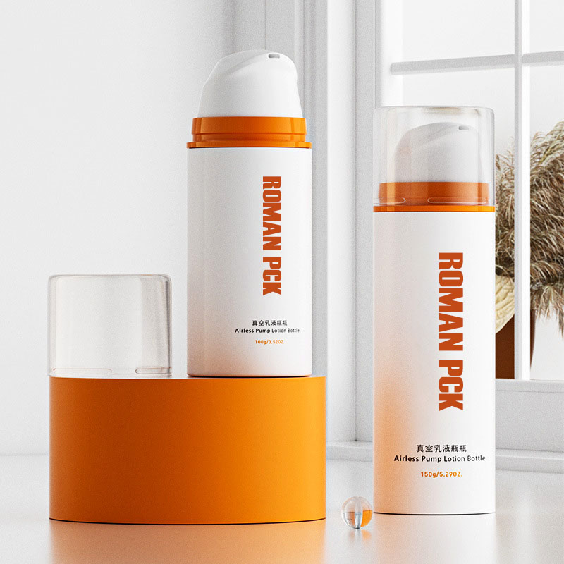 Séria kozmetických bezvzduchových fliaš 30 ml 50 ml 100 ml biela fľaša s bezvzduchovou pumpičkou vákuová fľaša s krémom na tvár bez vzduchu