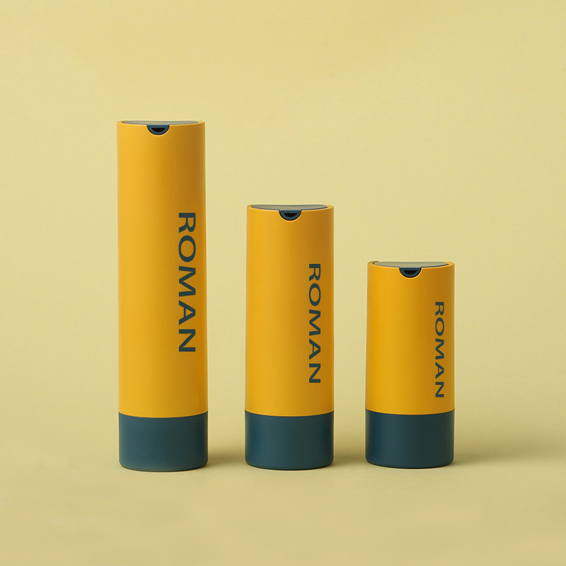 Okrúhla plastová nádoba na kozmetické sérum na starostlivosť o pleť Bezvzduchová pumpička fľaštička na pleťovú vodu alebo hmlu na tvár 15 ml 30 ml 50 ml