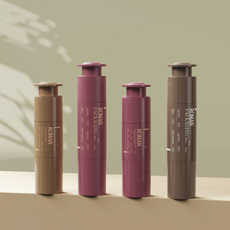 10 ml 15 ml 20 ml kozmetické balenie injekčná striekačka na mieru očný krém injekčná striekačka kozmetika prenosná plastová pleťová voda fľaša bez vzduchu