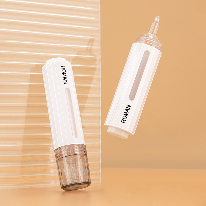 10 ml 15 ml kozmetická injekčná striekačka v tvare bezvzduchovej pumpy fľaštička s gélom na bielenie zubov striekačka na fľašu séra