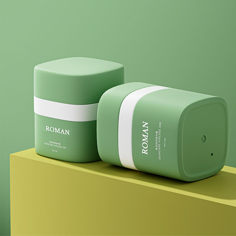 15 g 30 g 50 g okrúhle bezvzduchové nádobky na krémy s pumpičkou s dvojitou stenou PP s plastovým uzáverom na hydratačné krémy s maskarou na líca na pery
