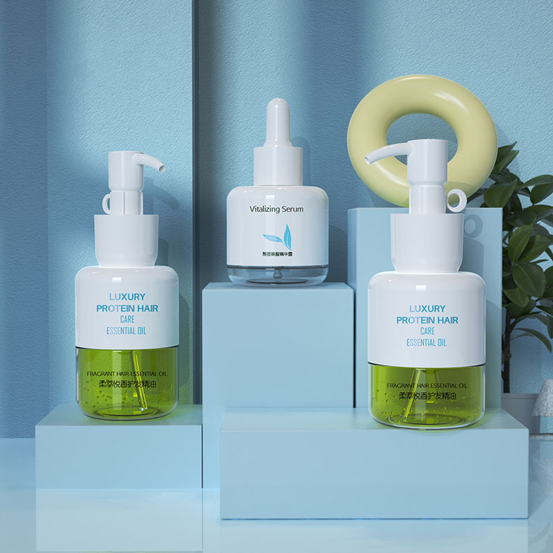 Veľké kvapkadlo 50 ml 80 ml 100 ml Plastové fľaštičky na olej na vlasy Balenie na starostlivosť o pleť Prázdna plastová fľaštička s telovým olejom