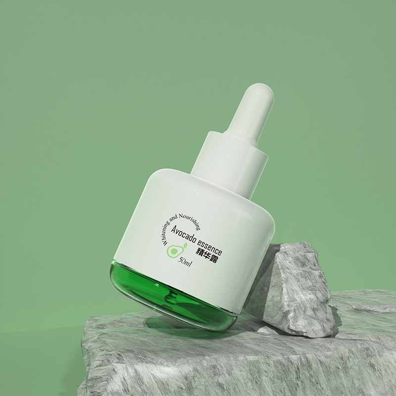Fľaštička na esenciálny olej 50 ml priehľadné zelené PETG plastové kvapkadlo na esenciu na tvár a oči Fľaštička na esenciálny olej 50 ml priehľadné zelené PETG plastové kvapkadlo na esenciu na tvár a oči