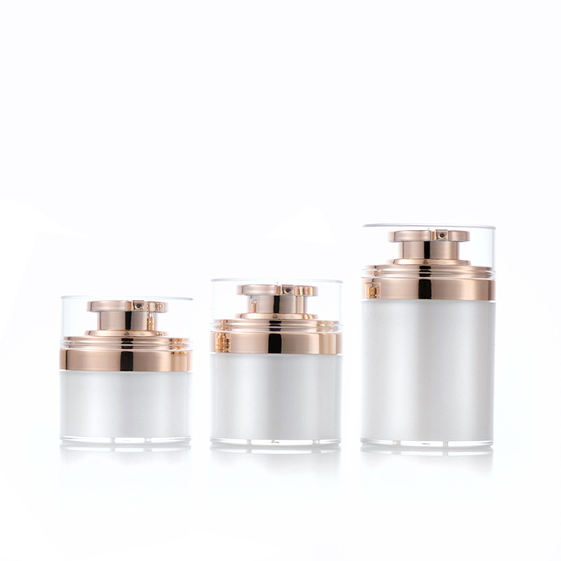 Zlatá 15g 30g 50g 100g Bezvzduchová nádoba na krém na osobnú starostlivosť Plastová plniteľná pumpička Bezvzduchová nádoba Zlatá 15g 30g 50g 100g Bezvzduchová nádoba na krém na osobnú starostlivosť Plastová plniteľná pumpička Bezvzduchová nádoba