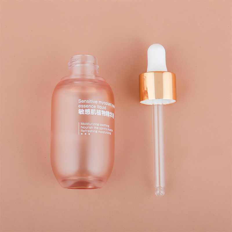 Fľaša na sérum s esenciálnym olejom na starostlivosť o pleť 1 oz 2 oz 4 oz 100 ml 5 ml 10 ml 30 ml Green Bule Matná tinktúra kvapkadlo Boston Plastová fľaša s veľkým bruchom