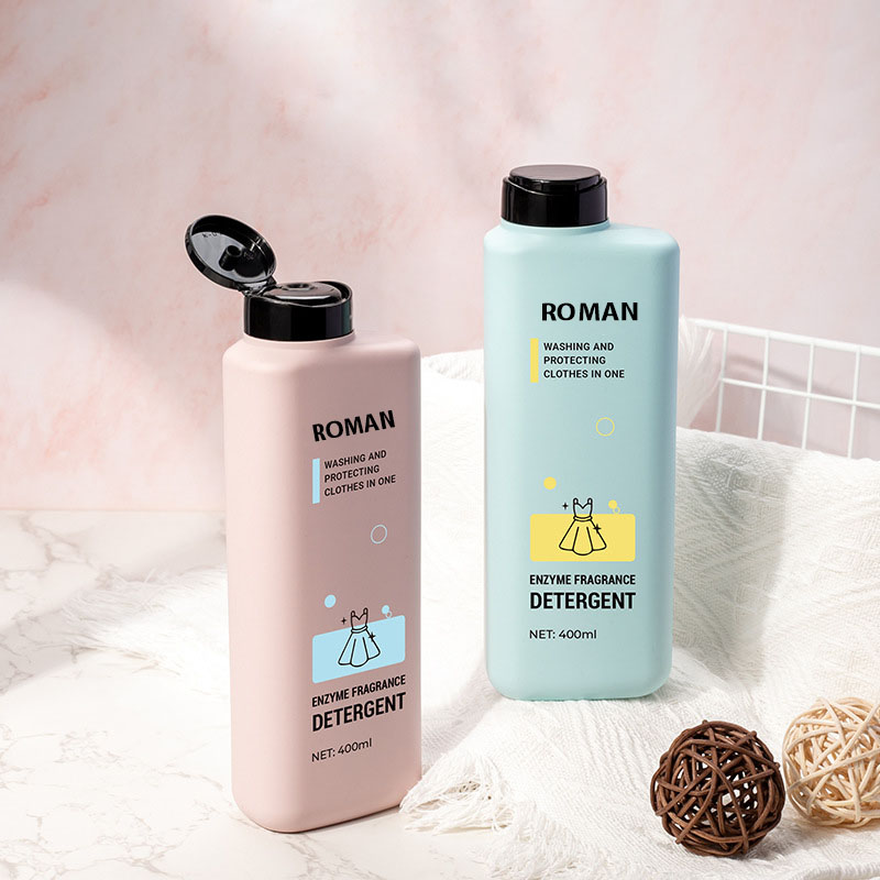 400 ml plastové fľaše Flip Top Šampón na mihalnice pre domácich miláčikov Prázdny krém Vytlačený Fľaša na umývanie riadu Priehľadná fľaša na vodu