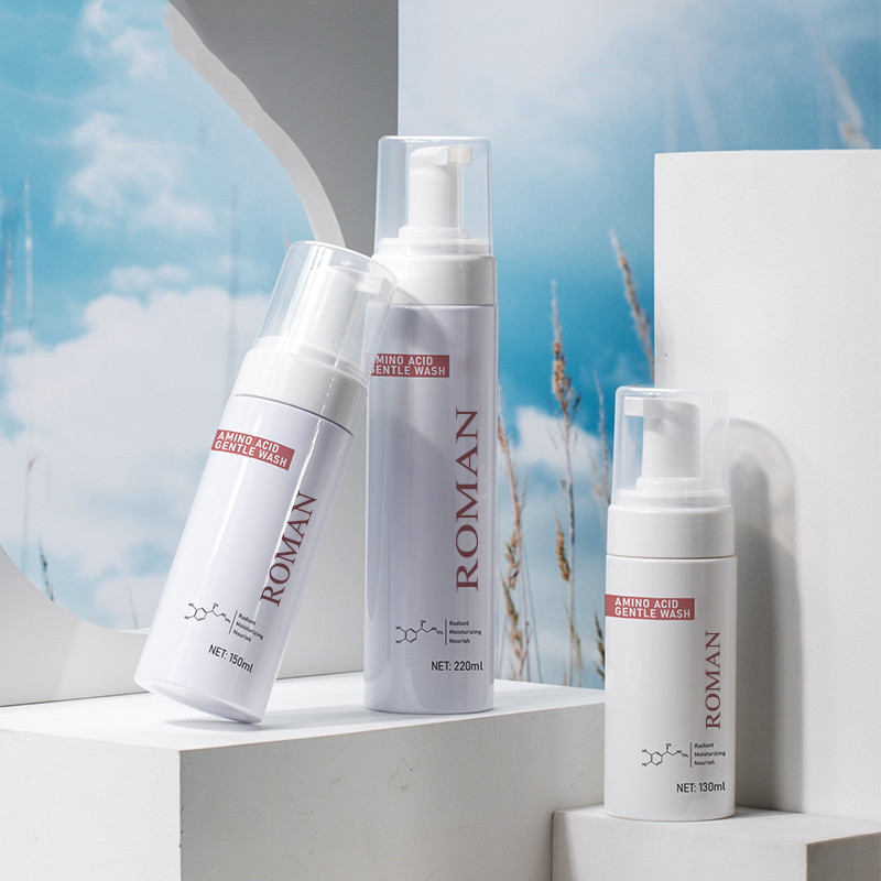 Plastová jemná čistiaca pena na mydlo s pumpičkou na ruky Dávkovač peny Fľaša na čistenie pleti 100 ml 120 ml 150 ml 200 ml