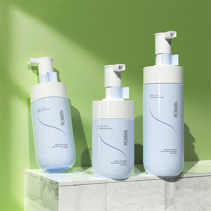 Private Label Facial Whitening Foamer Jemná čistiaca pena Bubble Cleanser Modrá PET penová pumpička Fľaša 150 ml 200 ml 300 ml Private Label Facial Whitening Foamer Jemná čistiaca pena Bubble Cleanser Modrá PET penová pumpička Fľaša 150 ml 200 ml 300 ml