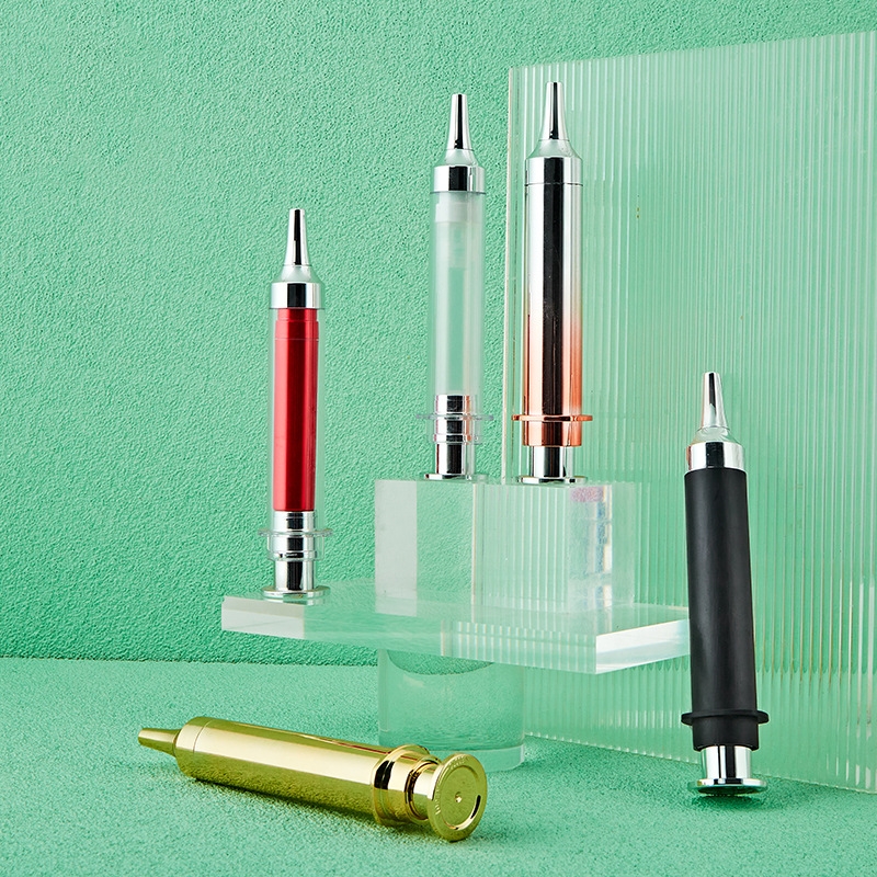 10 ml 15 ml 20 ml Kozmetické očné sérum Krém Injekčná trubica Bezvzduchová fľaša v tvare injekčnej striekačky