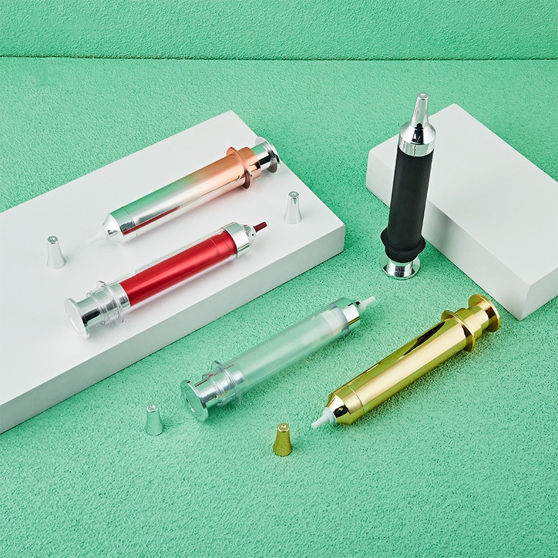 10 ml 15 ml 20 ml Kozmetické očné sérum Krém Injekčná trubica Bezvzduchová fľaša v tvare injekčnej striekačky 10 ml 15 ml 20 ml Kozmetické očné sérum Krém Injekčná trubica Bezvzduchová fľaša v tvare injekčnej striekačky