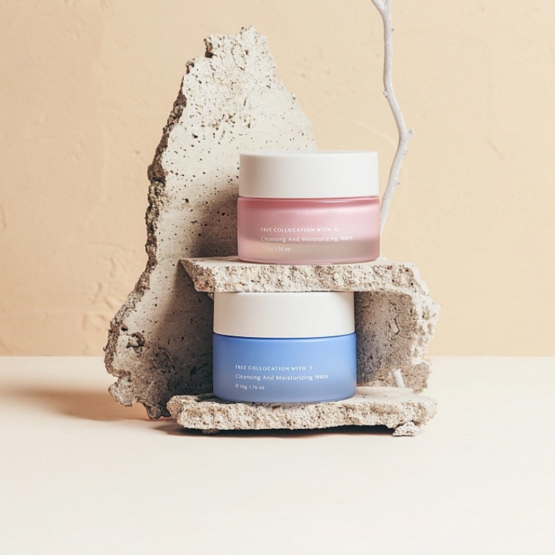 Klasická okrúhla sklenená krémová nádoba Kozmetické balenie pre krém na tvár a očný krém Klasická okrúhla sklenená krémová nádoba Kozmetické balenie pre krém na tvár a očný krém