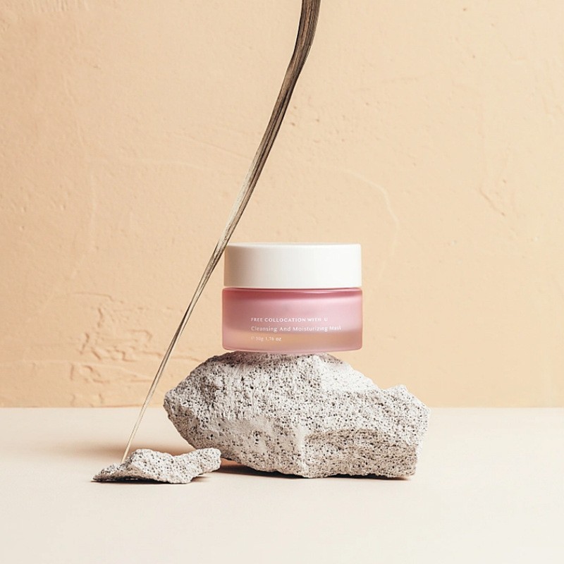 Klasická okrúhla sklenená krémová nádoba Kozmetické balenie pre krém na tvár a očný krém Klasická okrúhla sklenená krémová nádoba Kozmetické balenie pre krém na tvár a očný krém