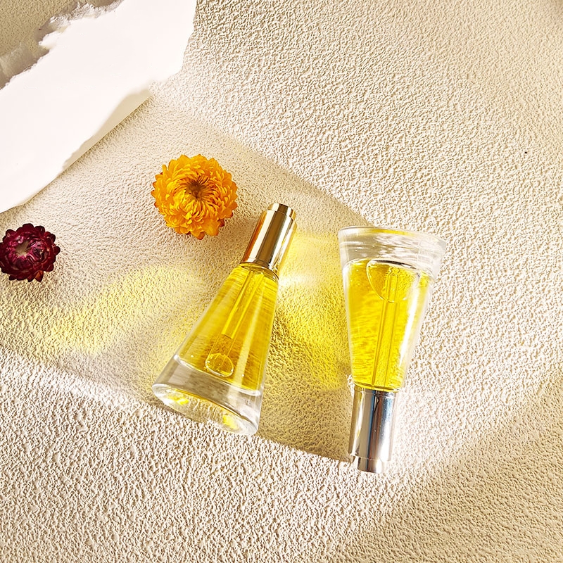 Kónické sklenené kozmetické kvapkadlo fľaštička s esenciálnym olejom Kónické sklenené kozmetické kvapkadlo fľaštička s esenciálnym olejom