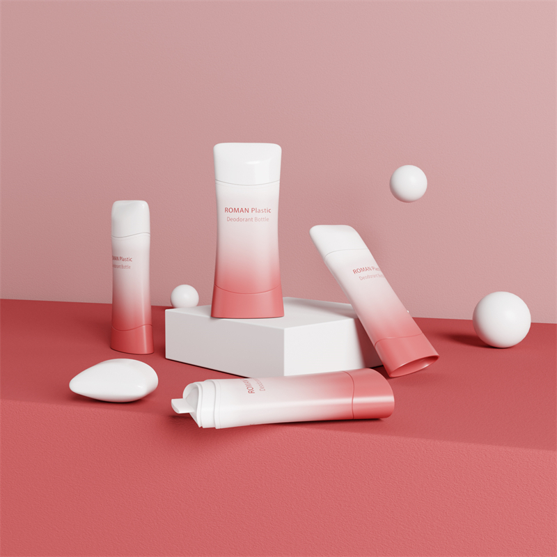 Kozmetická rovná okrúhla fľaša na dezodorant s viacnásobnou kapacitou a farbami