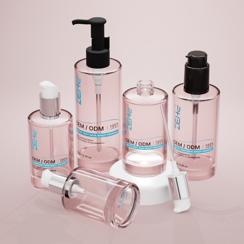 Viackapacitná sklenená fľaštička na kozmetické sérum s hrubým dnom Viackapacitná sklenená fľaštička na kozmetické sérum s hrubým dnom