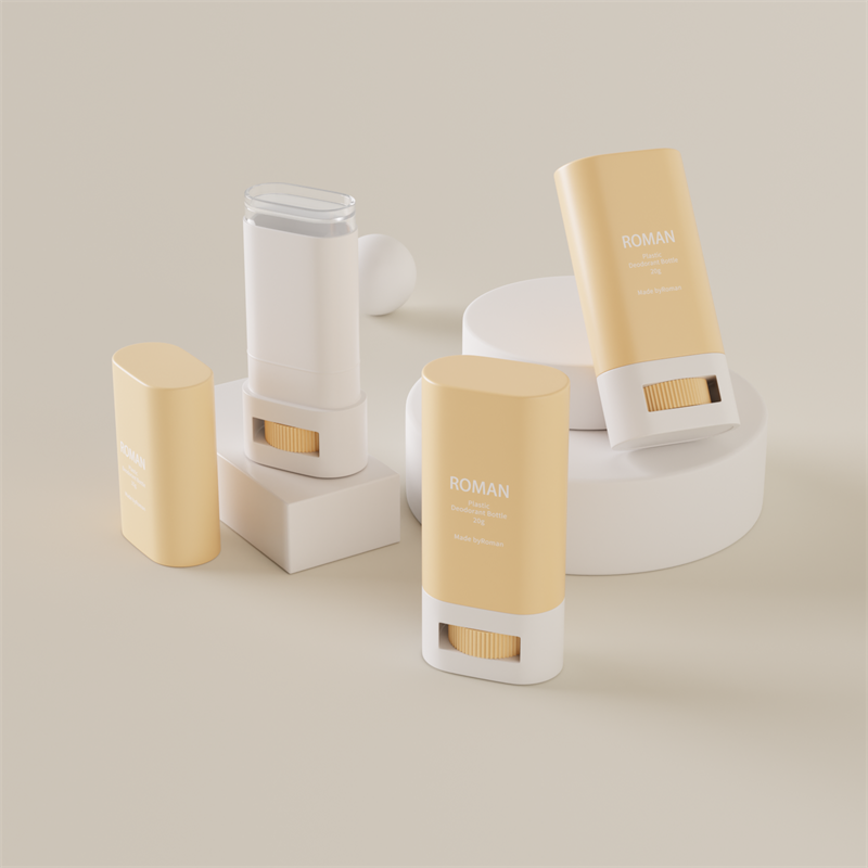 Prázdna oválna plastová nádoba na dezodorant na starostlivosť o pleť Baliaca fľaša Prázdna oválna plastová nádoba na dezodorant na starostlivosť o pleť Baliaca fľaša