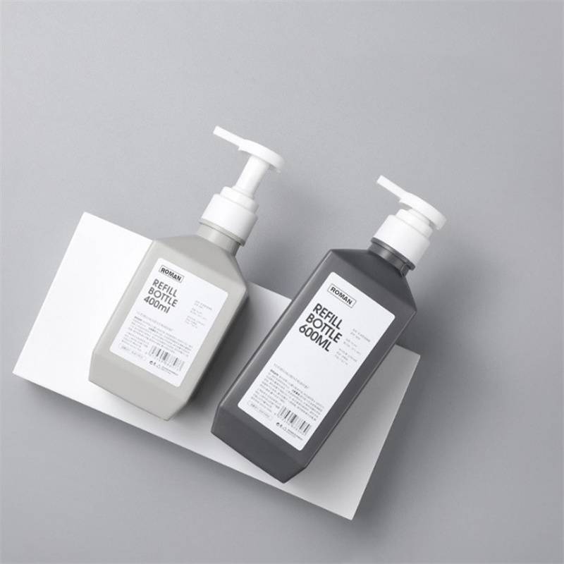 300 ml 400 ml 600 ml PE plastové fľaše na pleťové vody fľaštičky na šampóny na telové mlieko fľaša na telové mlieko na balenie kozmetiky