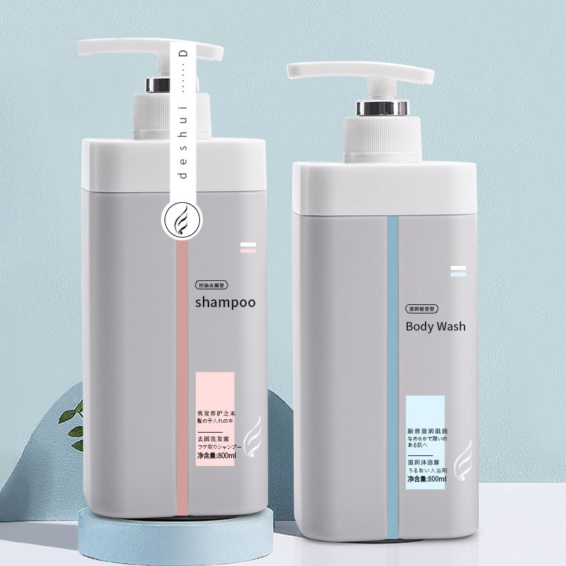 Vysokokapacitné 500 ml 800 ml plastové obalové fľaše na pleťové mlieko Nádoba na vlasové tonikum Prázdna fľaša na šampón a kondicionér