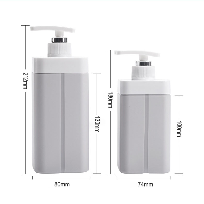 Vysokokapacitné 500 ml 800 ml plastové obalové fľaše na pleťové mlieko Nádoba na vlasové tonikum Prázdna fľaša na šampón a kondicionér Vysokokapacitné 500 ml 800 ml plastové obalové fľaše na pleťové mlieko Nádoba na vlasové tonikum Prázdna fľaša na šampón a kondicionér