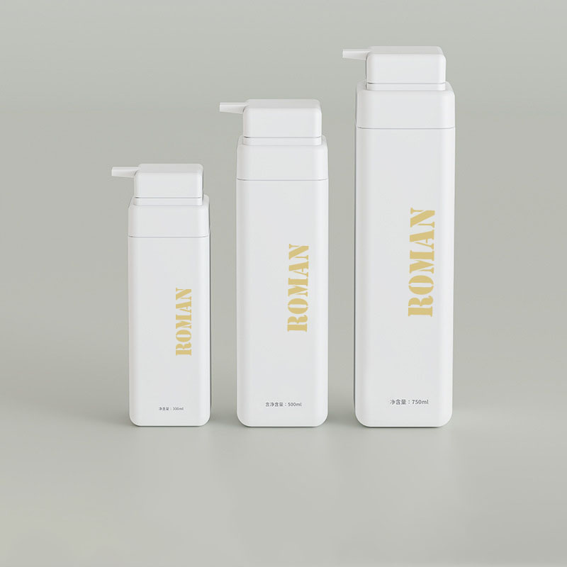 Luxusná prázdna plastová fľaša šampónu na telový olej 300 ml 500 ml 750 ml fľaša s pumpičkou na mliečne mlieko na mlieko