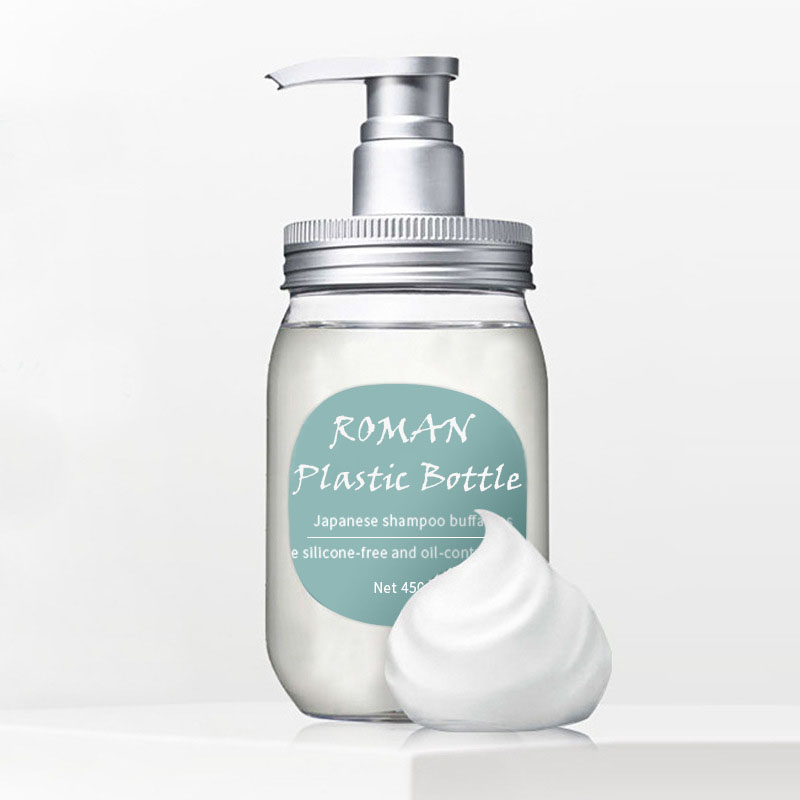 PET 450ml fľaša na parfumy na umývanie tela fľaša s badiánovým krémom fľaša japonského šampónu s aminokyselinami fľaša s kondicionérom materiál balenia