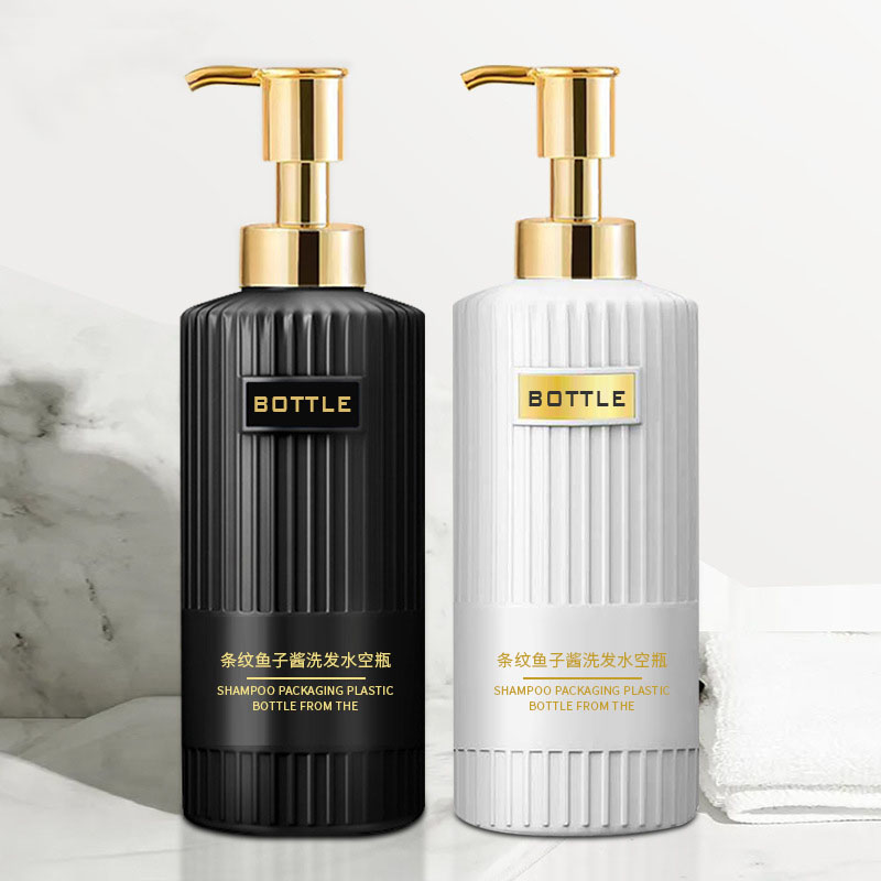 Plastová súprava fliaš na osobnú starostlivosť 300 ml 400 ml 500 ml Nádoba na pleťovú masku na starostlivosť o vlasy s logom Potlač na umývanie tela