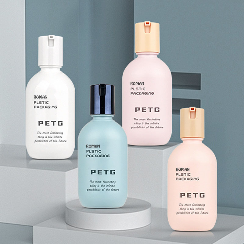 Naplniteľná fľaštička na opaľovací krém s novým dizajnom Spf 50+ 50 ml 80 ml 130 ml kozmetická plastová fľaša s rozprašovačom na opaľovacie mlieko na bielenie pokožky