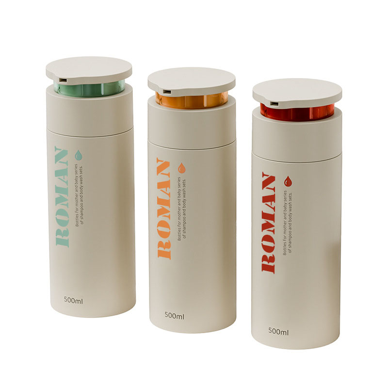 Okrúhla fľaša na starostlivosť o pleť s plochým ramenom 150 ml 200 ml 300 ml 500 ml Baby Lotion Kondicionér Balenie Fľaštičky šampónu a telového umývacieho krému na ruky Okrúhla fľaša na starostlivosť o pleť s plochým ramenom 150 ml 200 ml 300 ml 500 ml Baby Lotion Kondicionér Balenie Fľaštičky šampónu a telového umývacieho krému na ruky