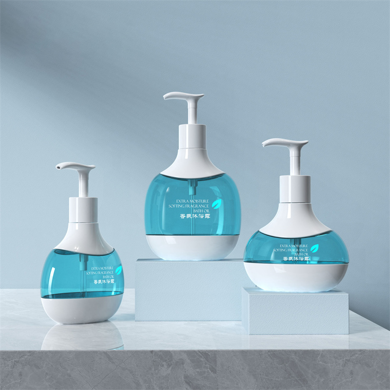 Sunshine 300 ml 400 ml 500 ml veľkoobchodná fľaša na emulziu PET plastová fľaša na detské mlieko Kozmetický dávkovač Emulzia prázdna fľaša