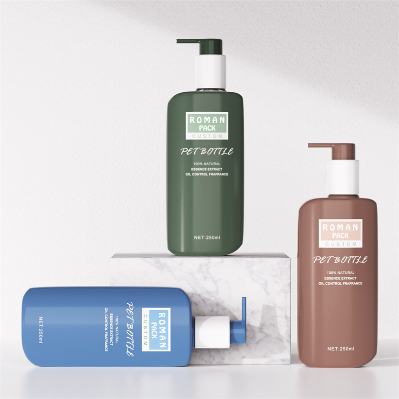 250 ml fľaša s plochým hydratačným masážnym krémom na čistenie tváre nádoba na telové mlieko so sprchovacím gélom a šampónom na opaľovací krém 250 ml fľaša s plochým hydratačným masážnym krémom na čistenie tváre nádoba na telové mlieko so sprchovacím gélom a šampónom na opaľovací krém