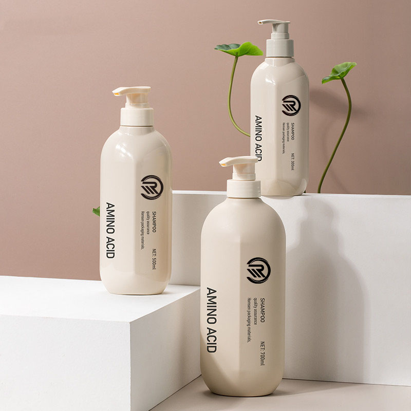 Nový príchod luxusný plastový prázdny hnedý sprchový gél 300 ml šampón telové mlieko kondicionér umývanie tela 500 ml 700 ml fľaša s pumpičkou