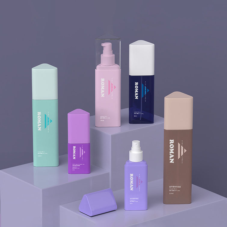 Trustworthy Plastic 30 ml 50 ml 80 ml Trojuholníkový šampón Nádoba na sprchový gél Kondicionér na vlasy Fľaštička s pumpičkou na čistenie tváre