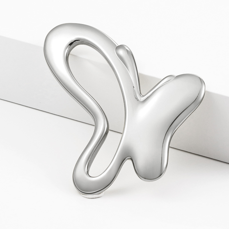 Butterfly Zinková zliatina Gua Sha Tool Ručné kozmetické nástroje Prenosný očný krém s tyčinkovým masérom