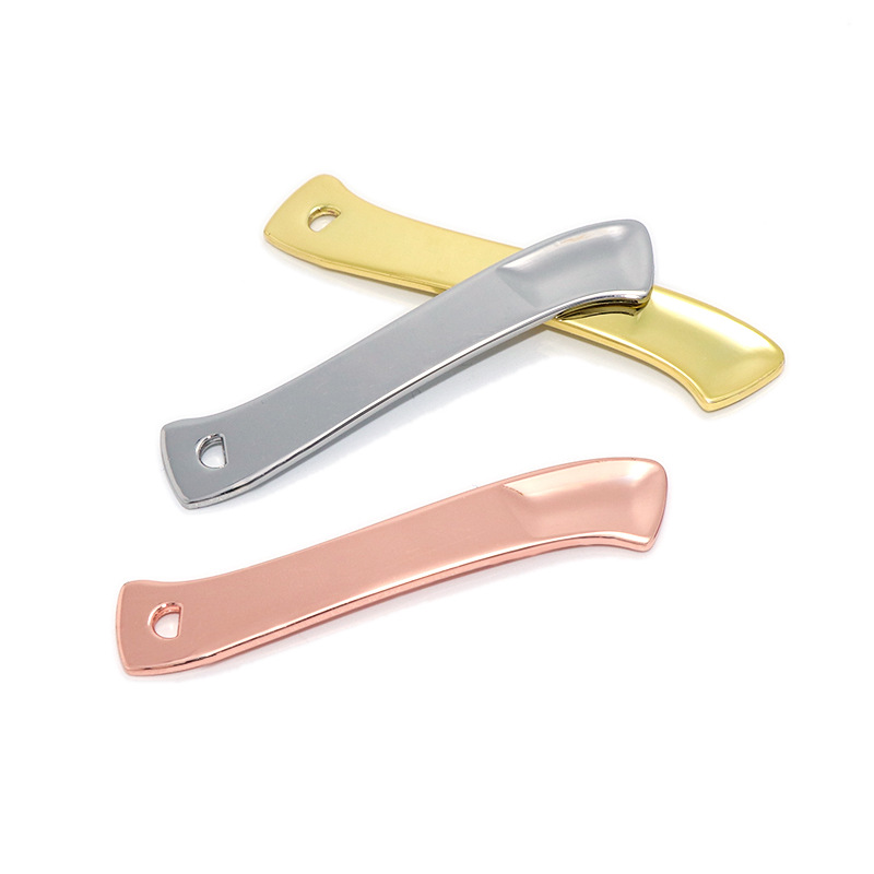 Zlatá kovová mini malá opakovane použiteľná krémová kozmetická špachtľová lyžička