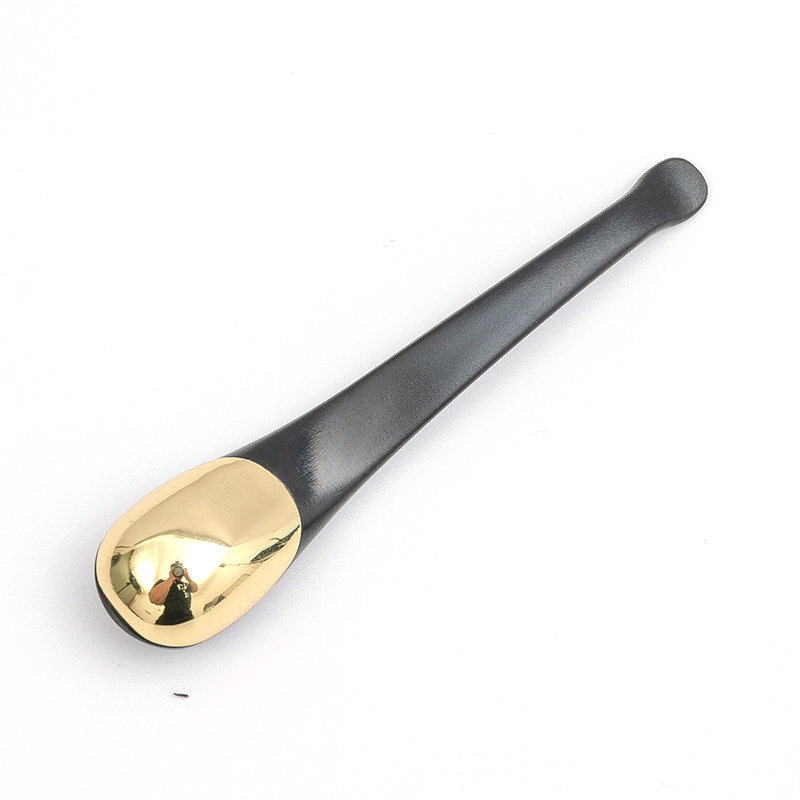 Zlatá Strieborná kozmetická lopatka Špachtle vysokej kvality Kovová lyžička na očný krém na tvár Kozmetický make-up na tvárovú masku