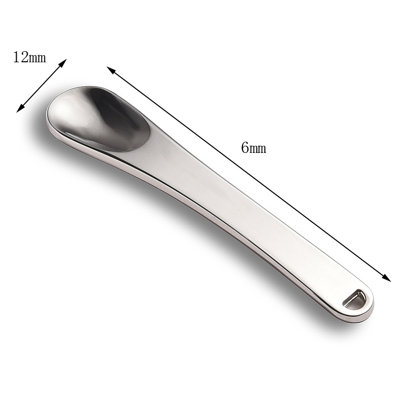 Kovová kozmetická lyžičková stierka na miešanie make-upu Kovová kozmetická lyžičková stierka na miešanie make-upu