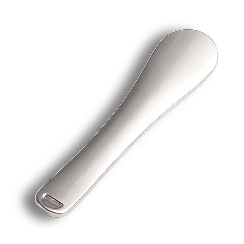 Kovová kozmetická lyžičková stierka na miešanie make-upu Kovová kozmetická lyžičková stierka na miešanie make-upu