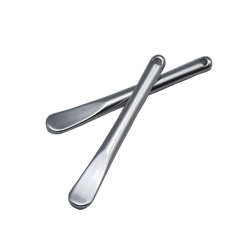 Malé kozmetické pomôcky na líčenie Zlatá krémová miešacia kovová kozmetická lyžička špachtľa na miešanie kozmetiky Malé kozmetické pomôcky na líčenie Zlatá krémová miešacia kovová kozmetická lyžička špachtľa na miešanie kozmetiky