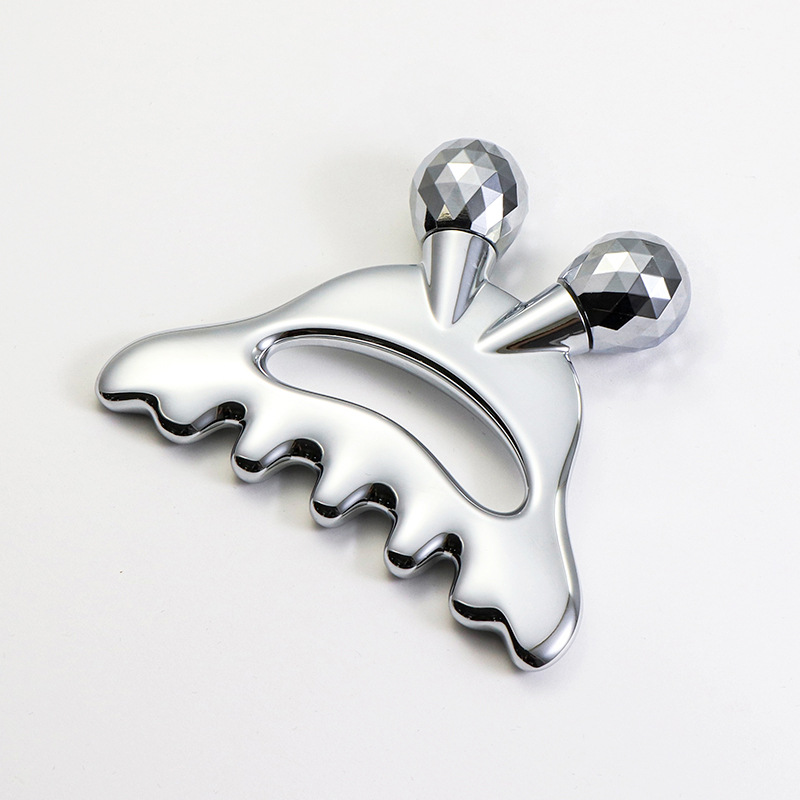 Masážny valček na tvár zo zinkovej zliatiny s masážou hlavy Masážny valček na tvár zo zinkovej zliatiny s masážou hlavy