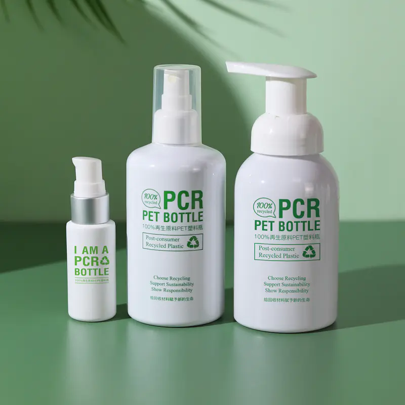 Aký je rozdiel medzi kozmetickou fľašou PCR a kozmetickou fľašou rPET?